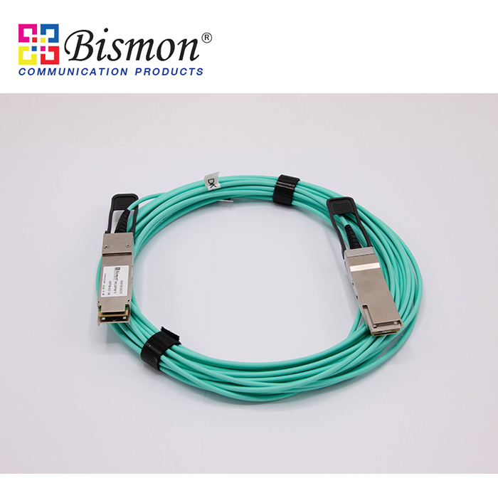 100G QSFP28 Breakout AOC Cable OM3 50/125um (10 เมตร)